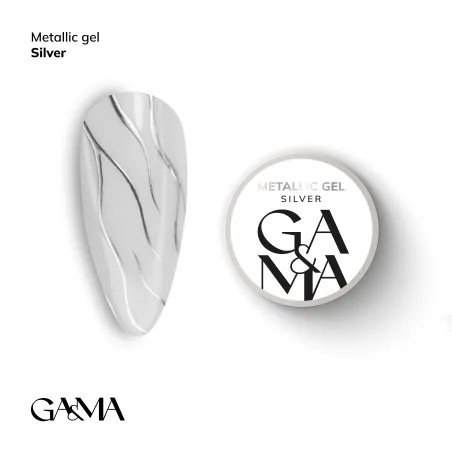 Metallic gelis Silver