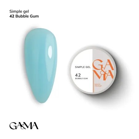 Simple gel Bubble gum