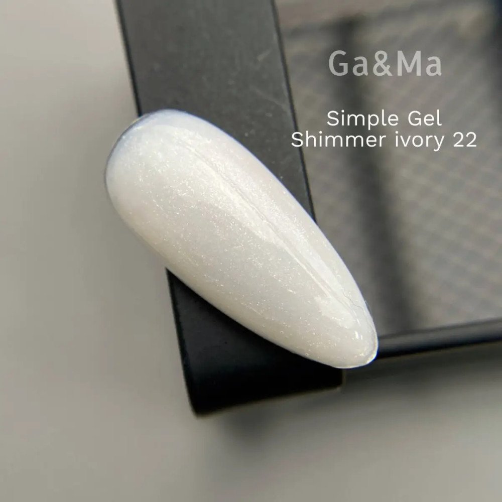 Simple gel 022 Shimmer ivory